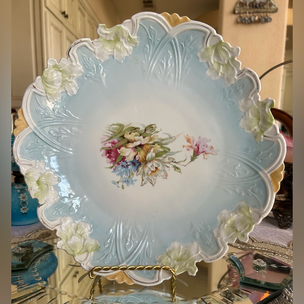 Antique 12” RS Prussia Bowl